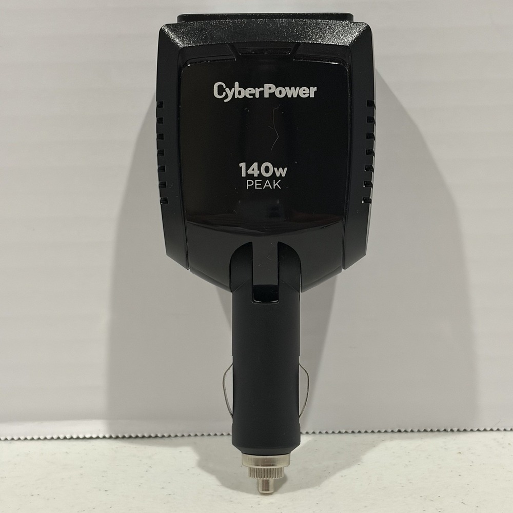 CyberPower 140W Car Power Inverter 12V DC to 120V AC Model M140BUC